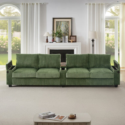 4-seater Corduroy Sofa Couch