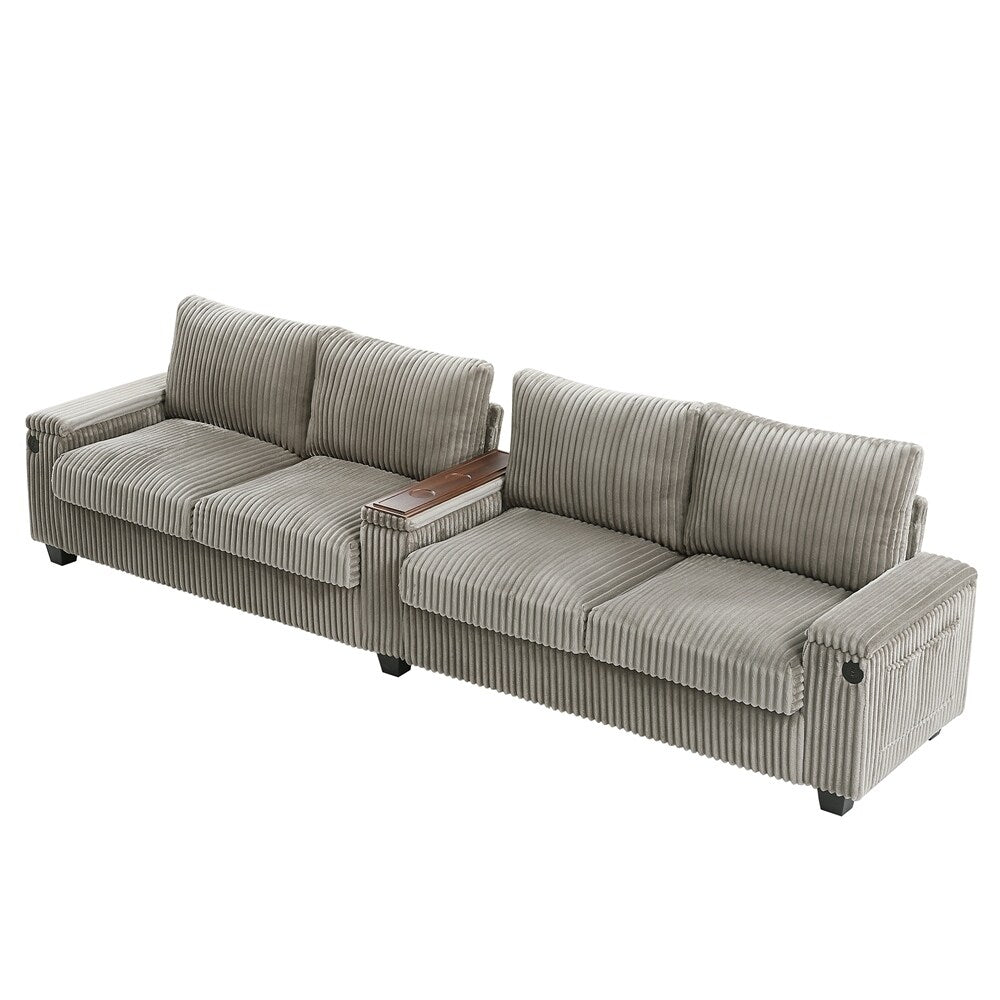 4-seater Corduroy Sofa Couch