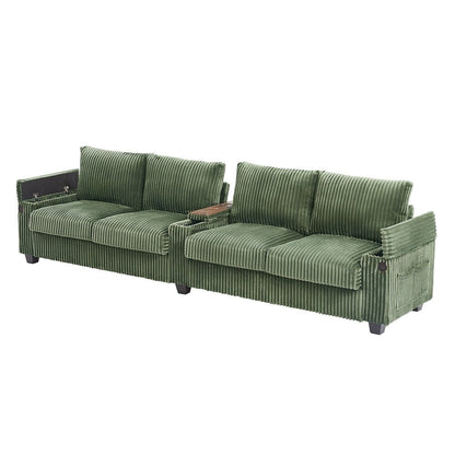 4-seater Corduroy Sofa Couch