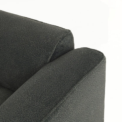 4-seater with pure sponge seat cushions and a detachable footstool includes 3 throw pillows