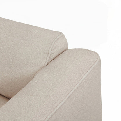 4-seater with pure sponge seat cushions and a detachable footstool includes 3 throw pillows