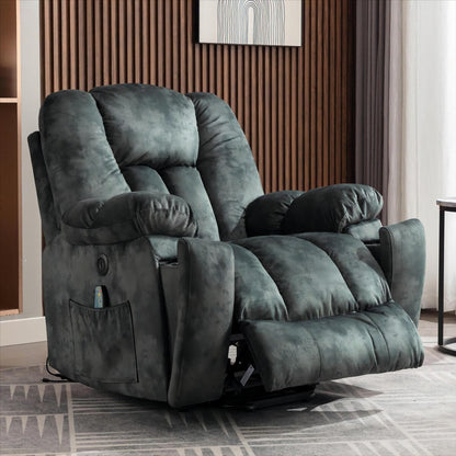 40.6 W Oversize Power Lift Recliner Chair With Massage  Heating