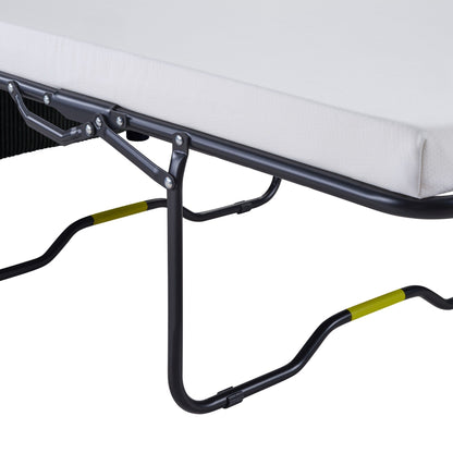 47.2 Corduroy Twin Sleeper Sofa with Foldable Mattress, Side Table, USB Ports, and Storage Pocket