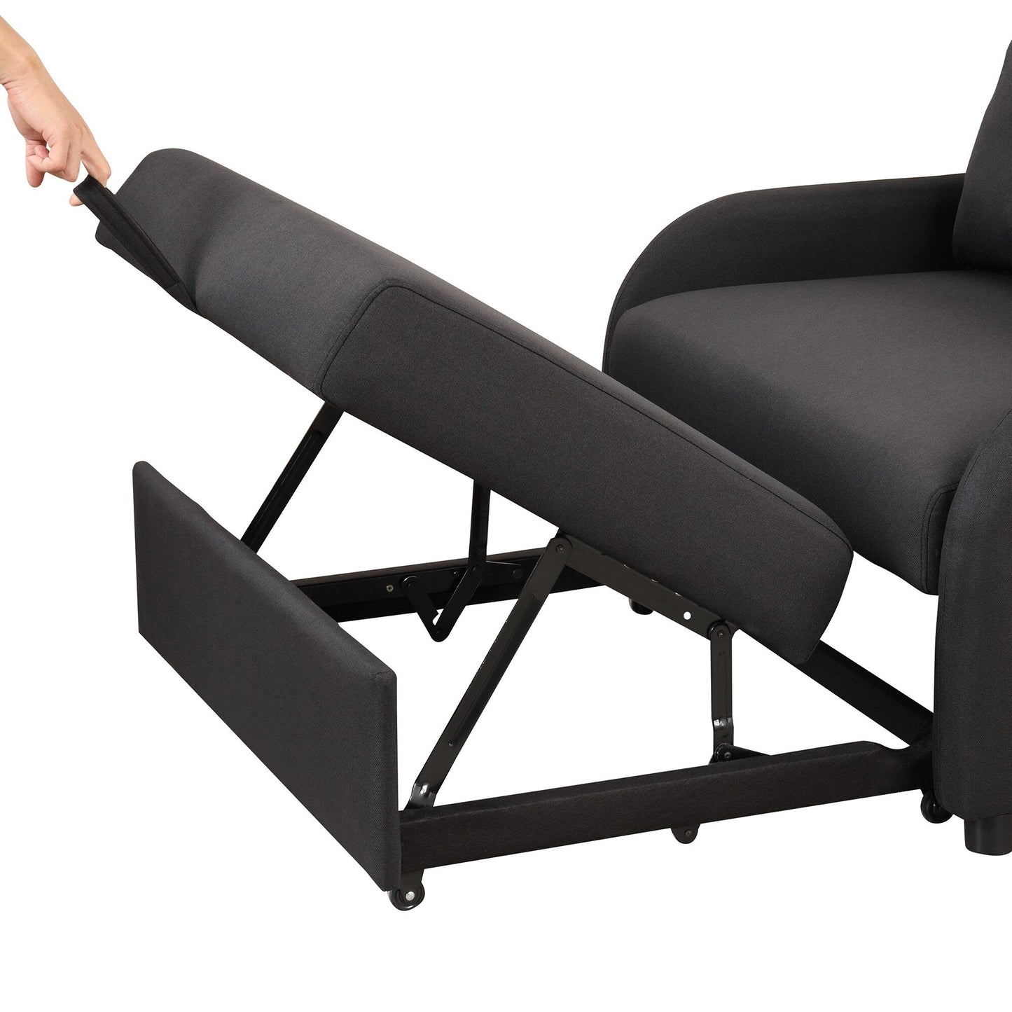 48.82-Seater Sleeper Sofa 3 in 1 with 2 Wing Table and USB Charge