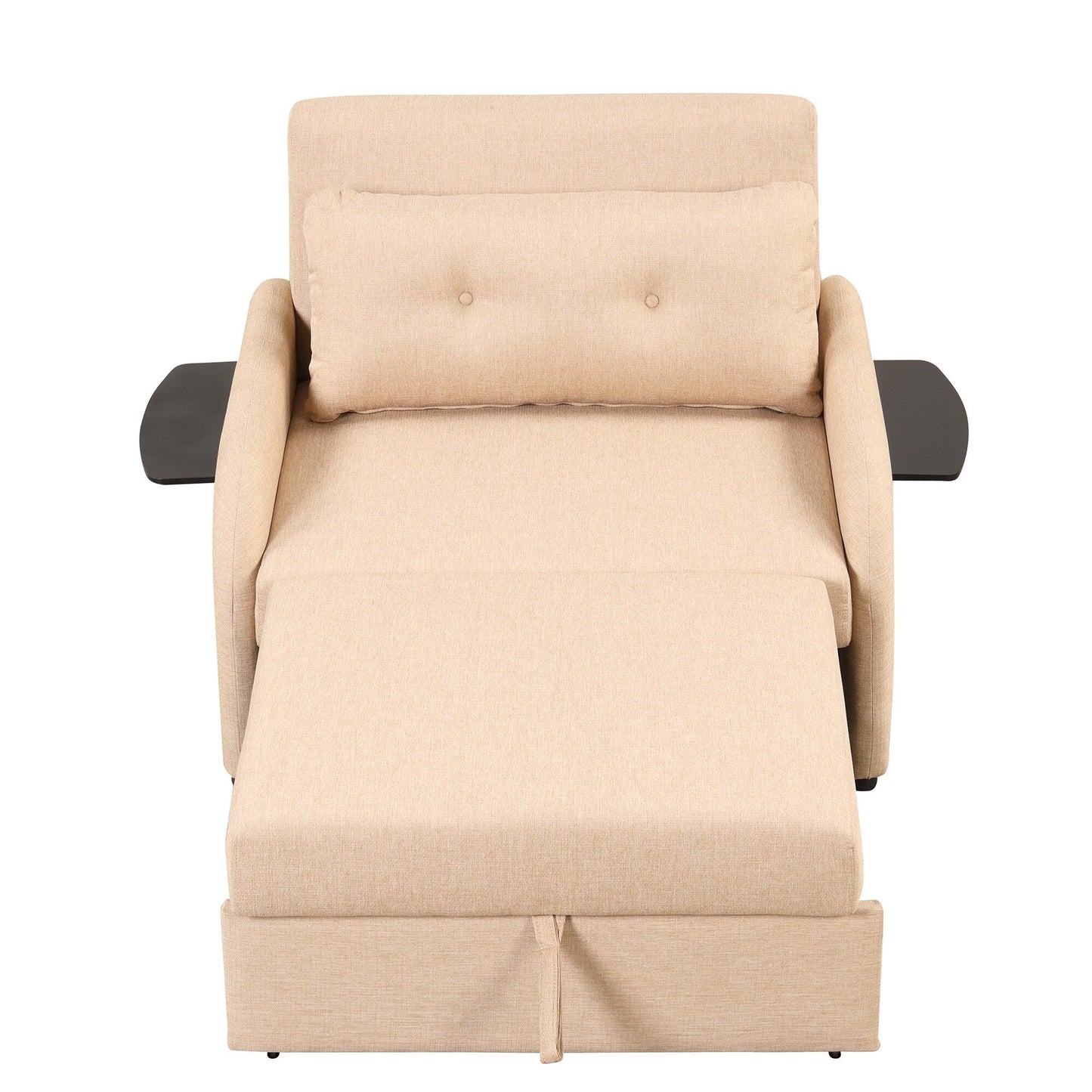 48.82-Seater Sleeper Sofa 3 in 1 with 2 Wing Table and USB Charge