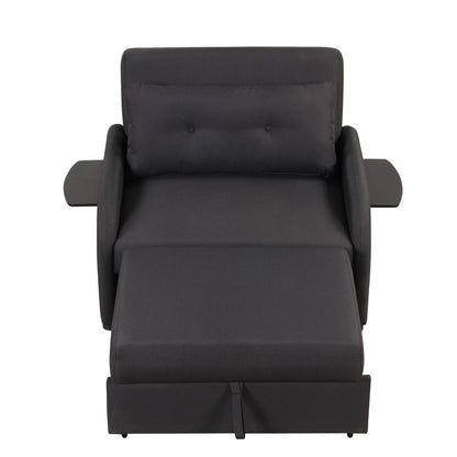 48.82-Seater Sleeper Sofa 3 in 1 with 2 Wing Table and USB Charge