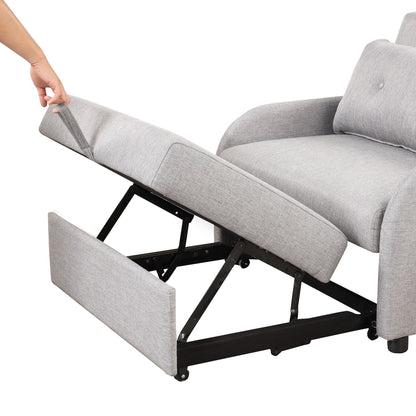 48.82-Seater Sleeper Sofa 3 in 1 with 2 Wing Table and USB Charge