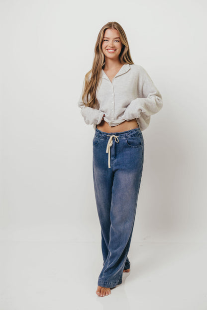 Piper Cardigan in Light Grey