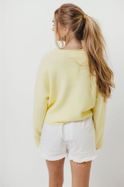 Piper Cardigan Top in Butter