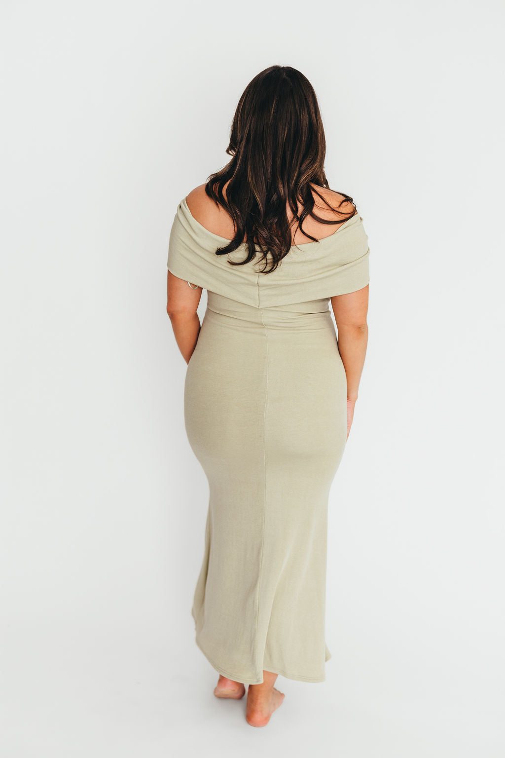 Monroe Maxi Dress in Sage - Bump Friendly