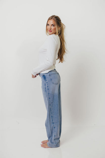 Kathy Long Sleeve Tee in White