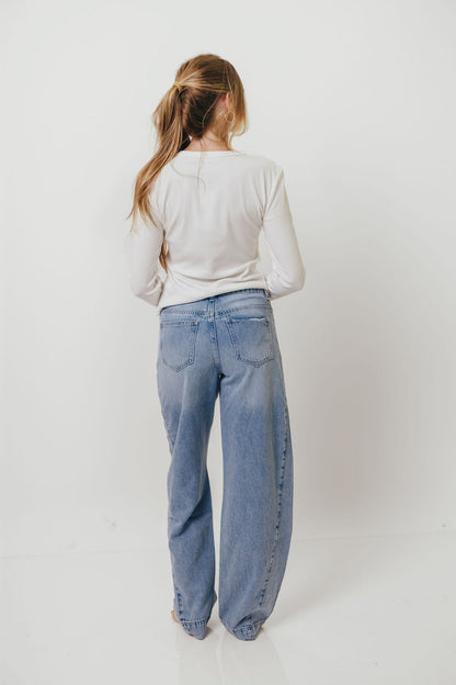 Kathy Long Sleeve Tee in White