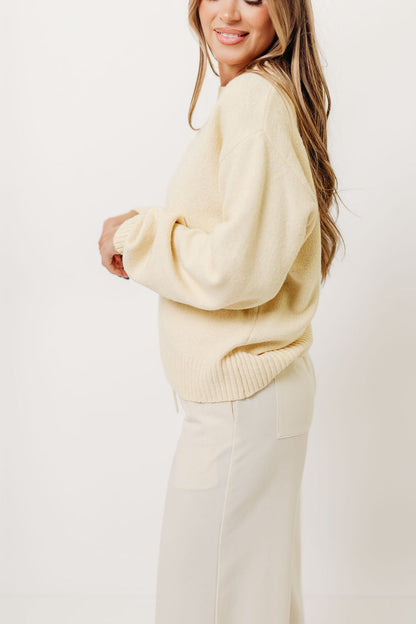 Desiree Sweater in Mellow Yellow