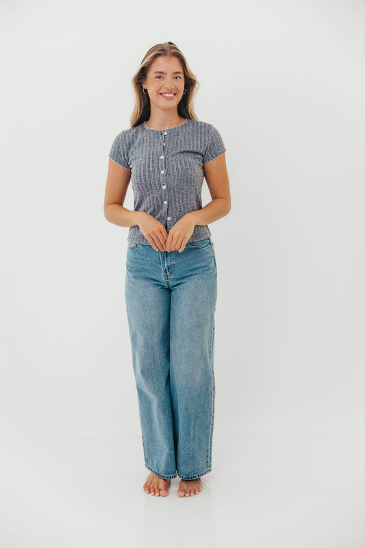 Amberlyn Top in Navy