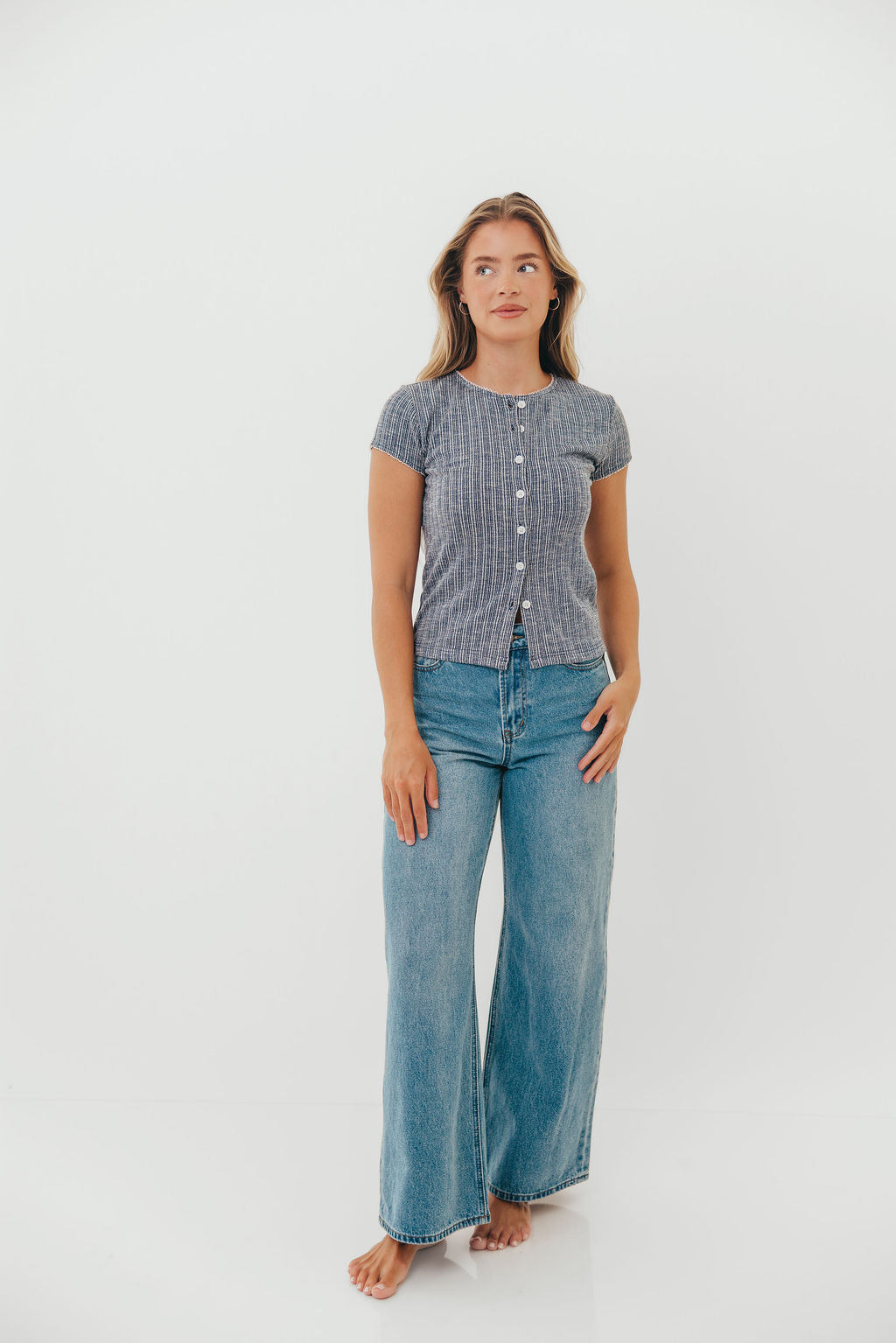 Amberlyn Top in Navy