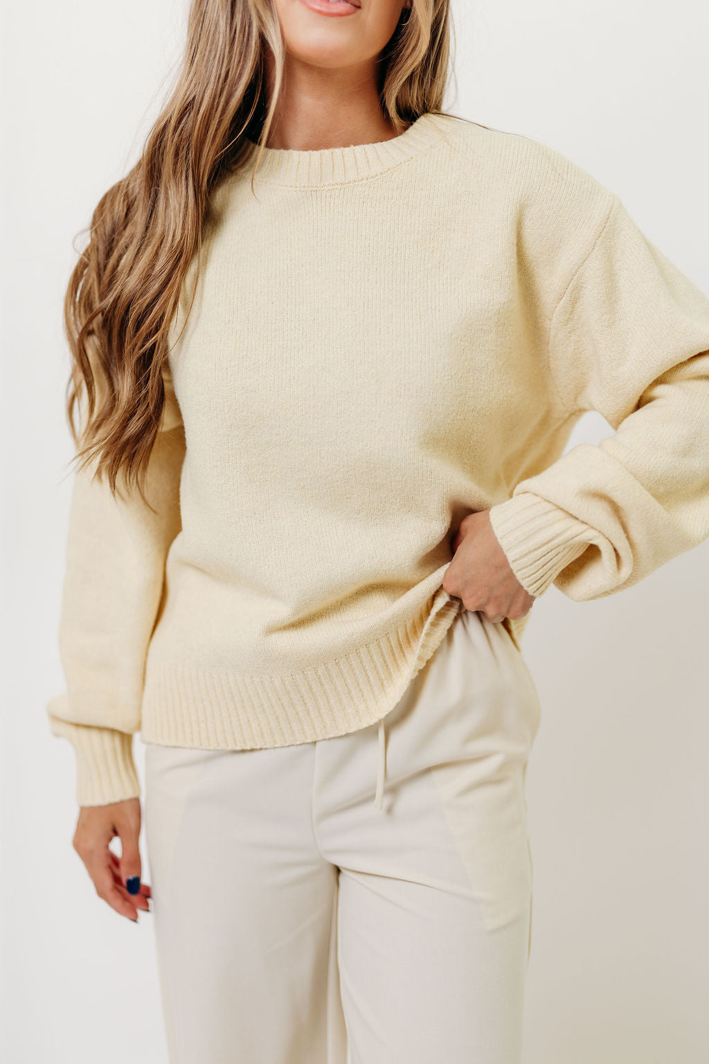 Desiree Sweater in Mellow Yellow