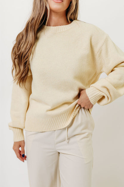 Desiree Sweater in Mellow Yellow
