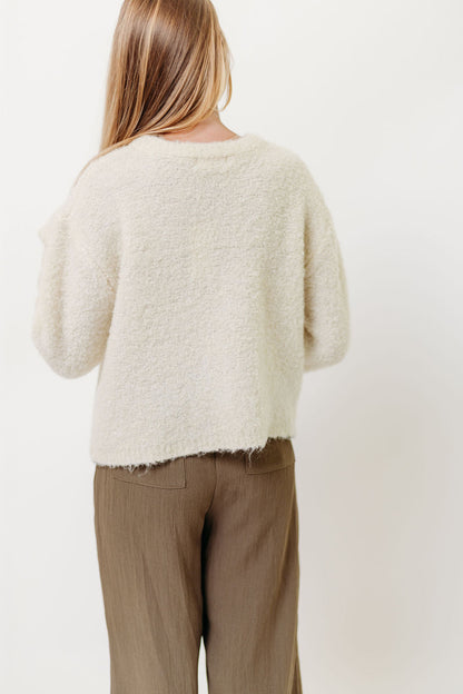 Pillow Talk Cardigan Top in Cream