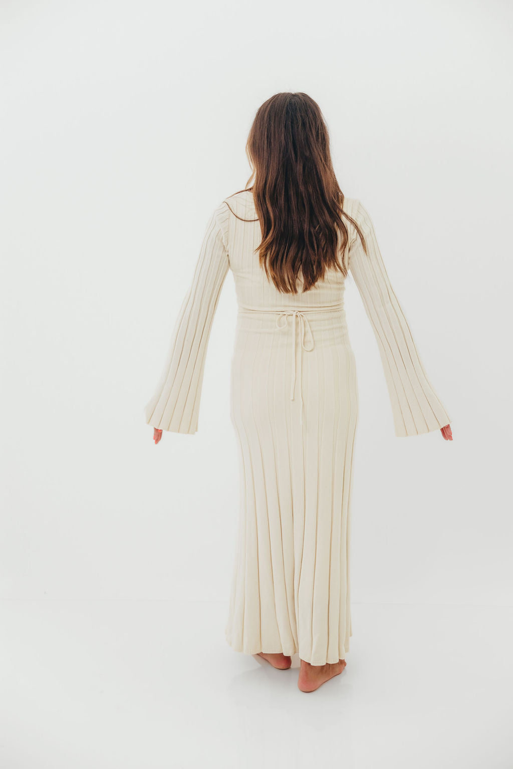 Rowan Square Neck Maxi Dress in Cream