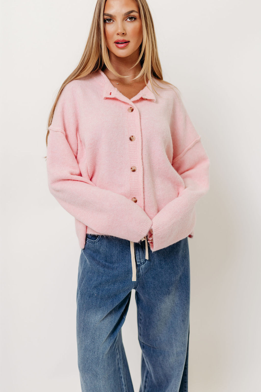Kyla Cardigan Sweater in Ballet