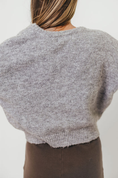 Lucas Cardigan Top in Heather Grey