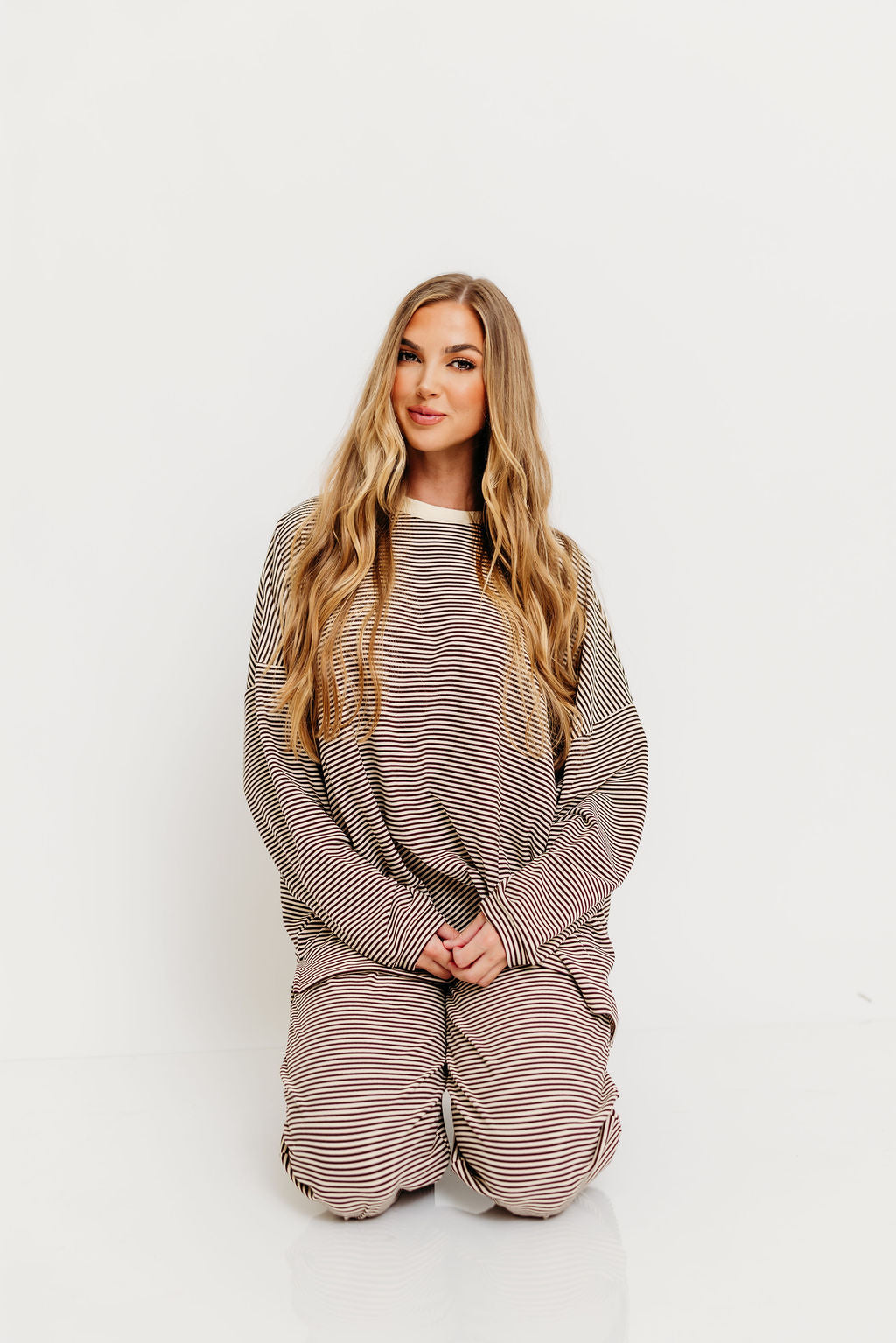 Naomi Oversized Fleece Top in Brown (Restocking in Fall)