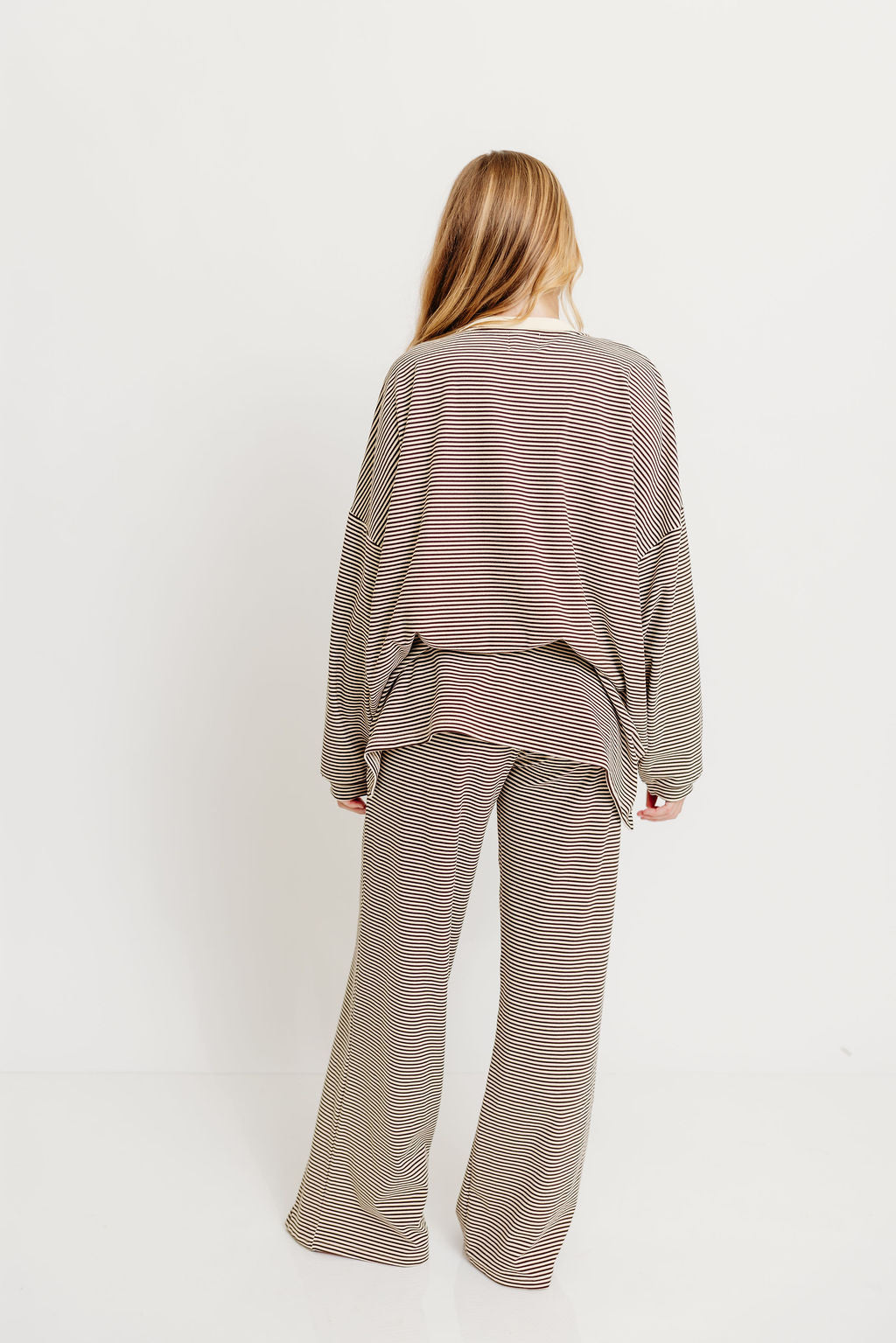Naomi Oversized Fleece Top in Brown (Restocking in Fall)