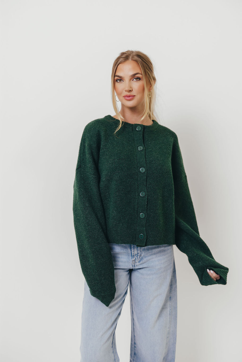 Alyssa Cardigan in Forest Green