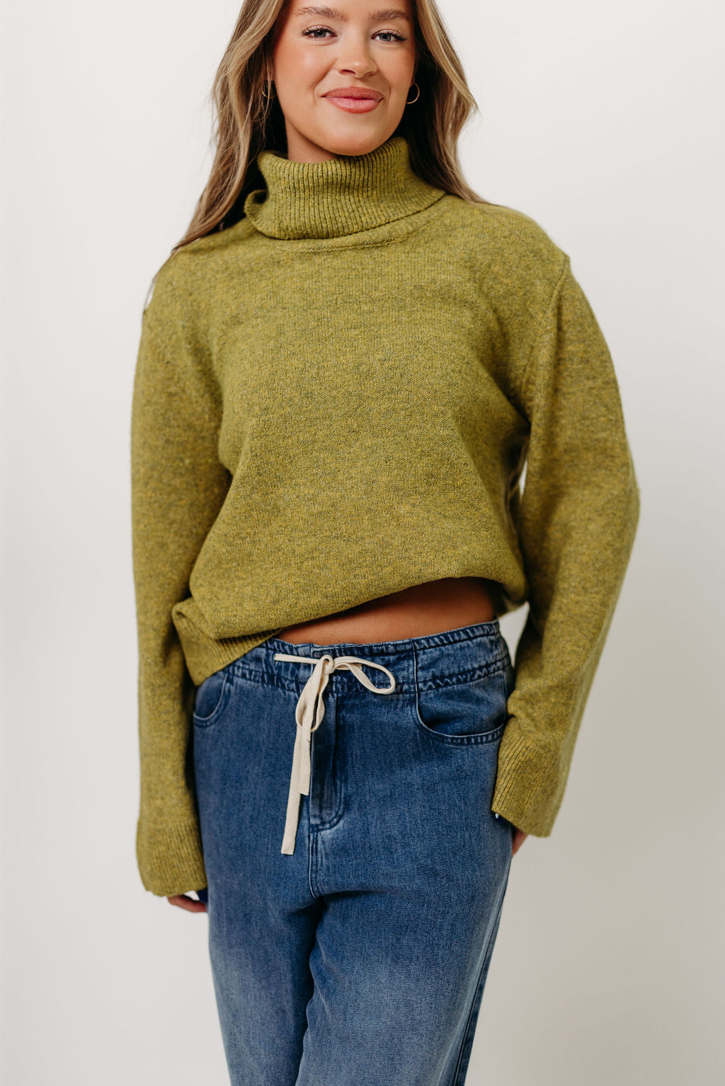 Mildred Turtleneck Sweater in Citron
