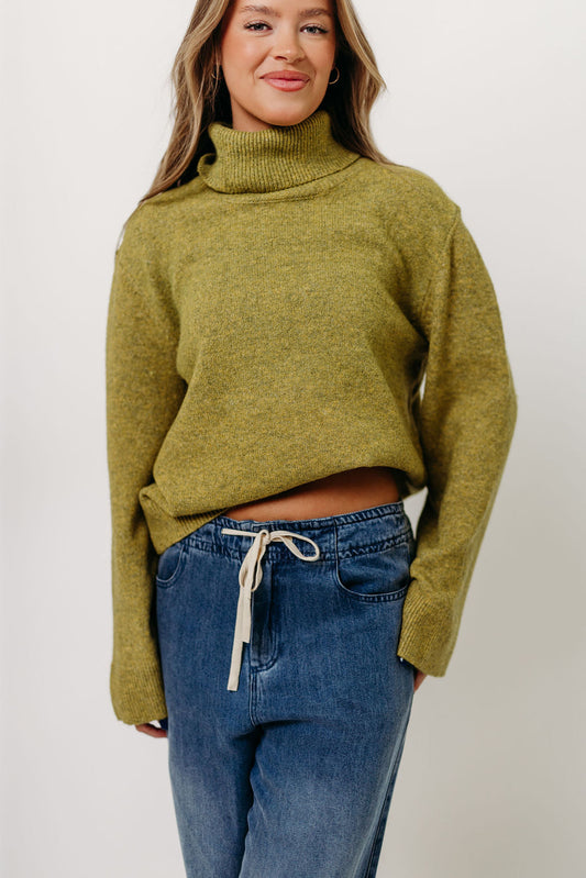 Mildred Turtleneck Sweater in Citron