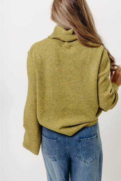 Mildred Turtleneck Sweater in Citron