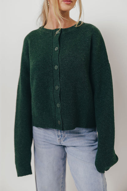 Alyssa Cardigan in Forest Green