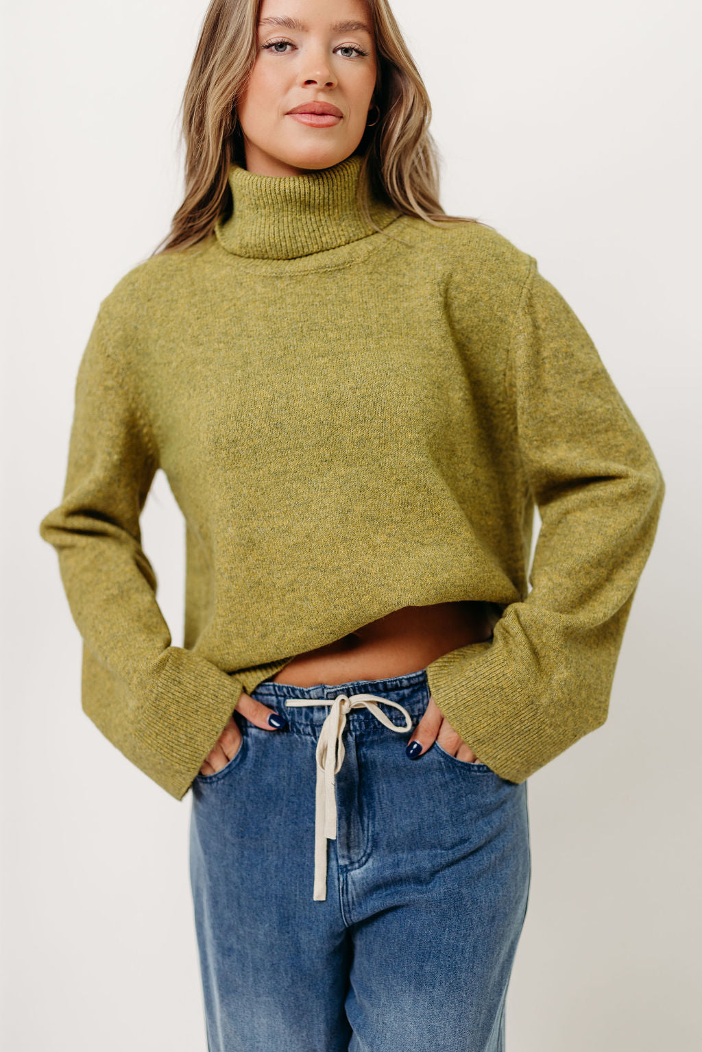Mildred Turtleneck Sweater in Citron