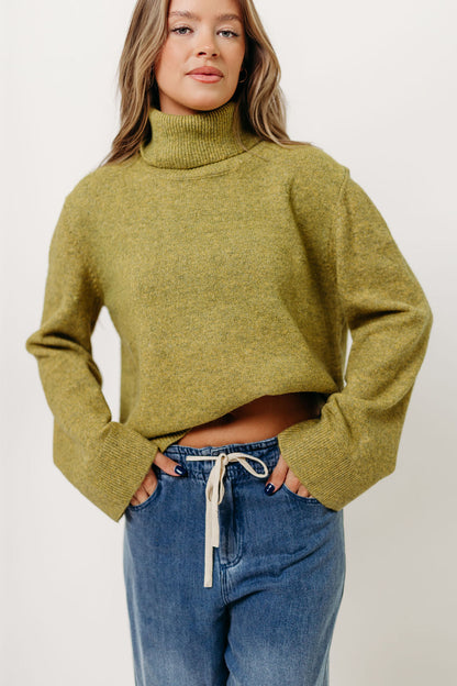 Mildred Turtleneck Sweater in Citron