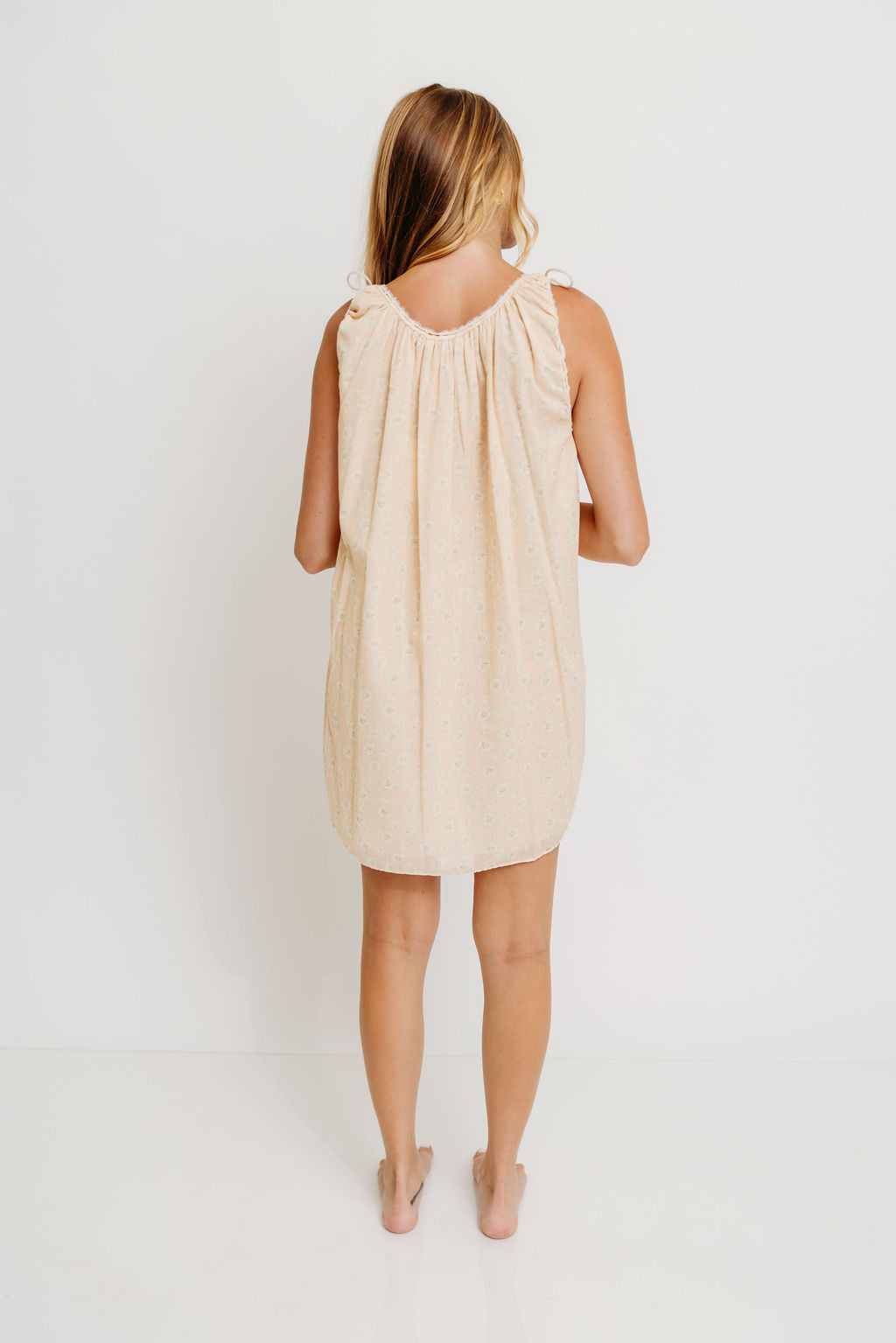 Rosemary 100% Cotton Mini Dress in Sugar Shack