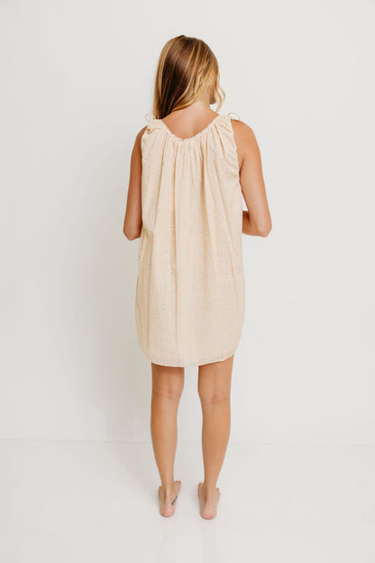 Rosemary 100% Cotton Mini Dress in Sugar Shack