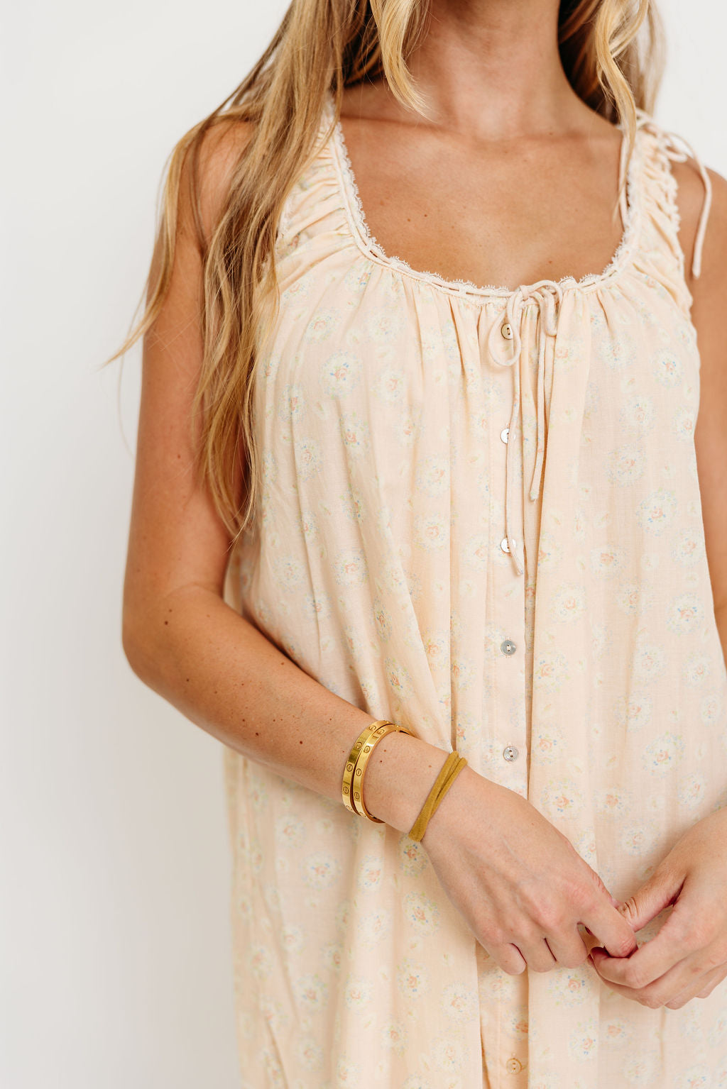 Rosemary 100% Cotton Mini Dress in Sugar Shack