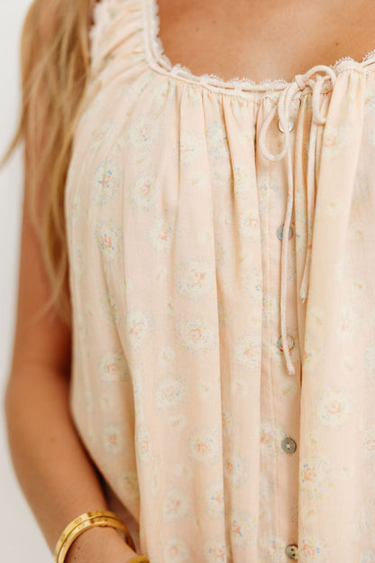 Rosemary 100% Cotton Mini Dress in Sugar Shack