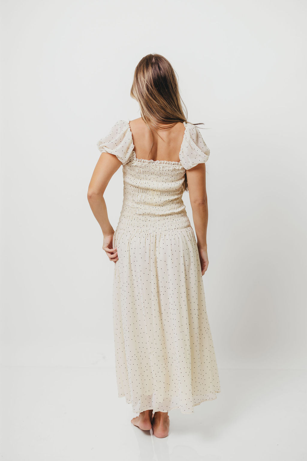 June Bell Maxi Dress in Cream