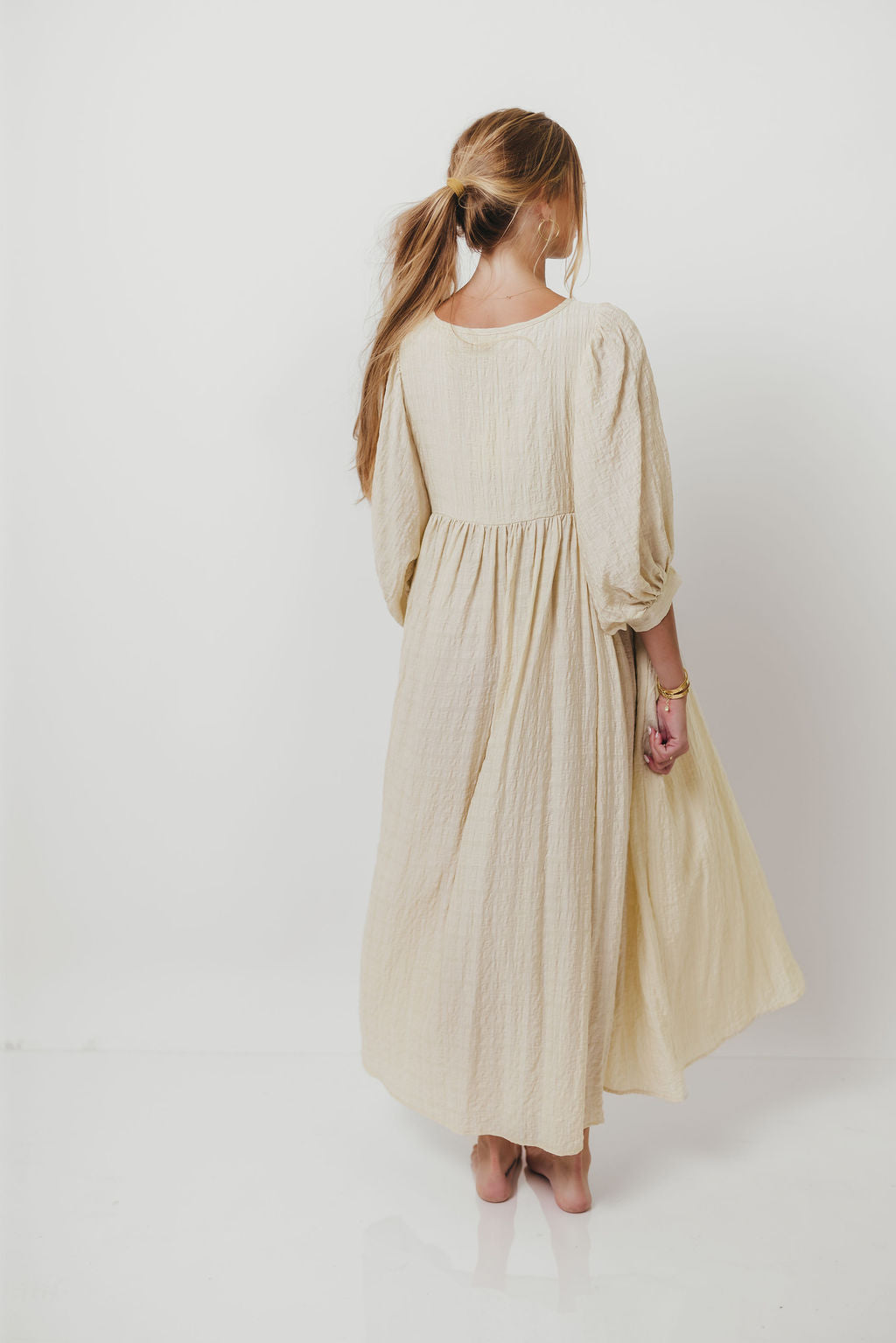 Nadia Soft Horizon Maxi Dress in Natural