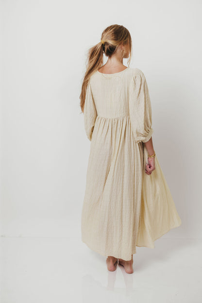 Nadia Soft Horizon Maxi Dress in Natural