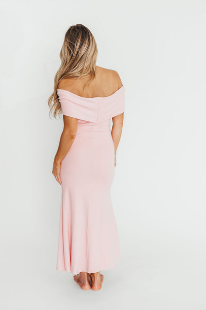 Monroe Maxi Dress in Dusty Pink - Bump Friendly