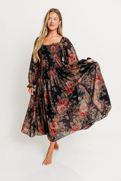 Analise Blaine Maxi Dress in Black