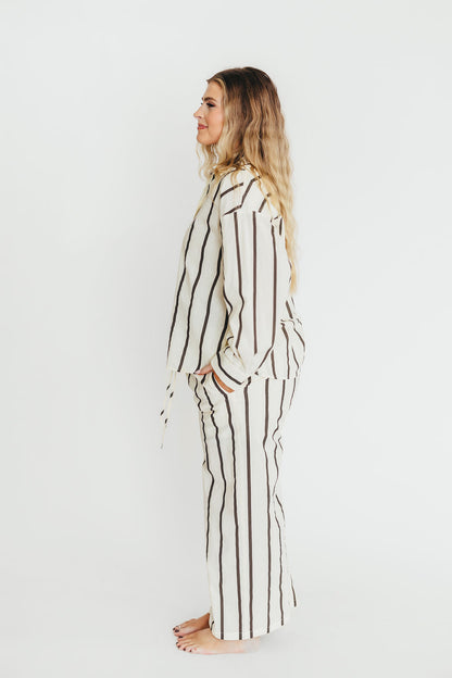 Rowan Pants in Black Stripe