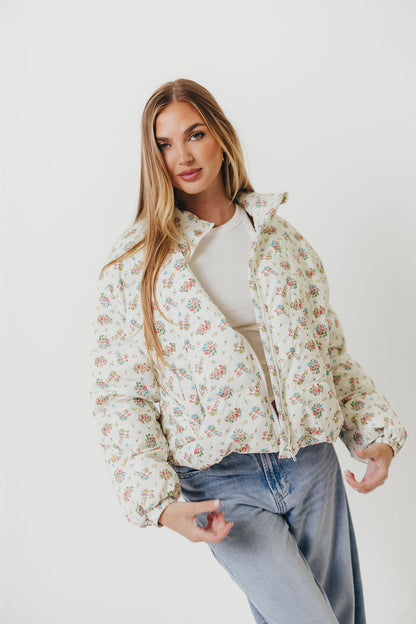 Emmalee Puff Jacket in Floral