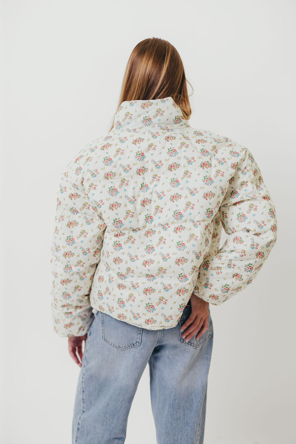 Emmalee Puff Jacket in Floral