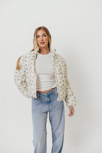 Emmalee Puff Jacket in Floral