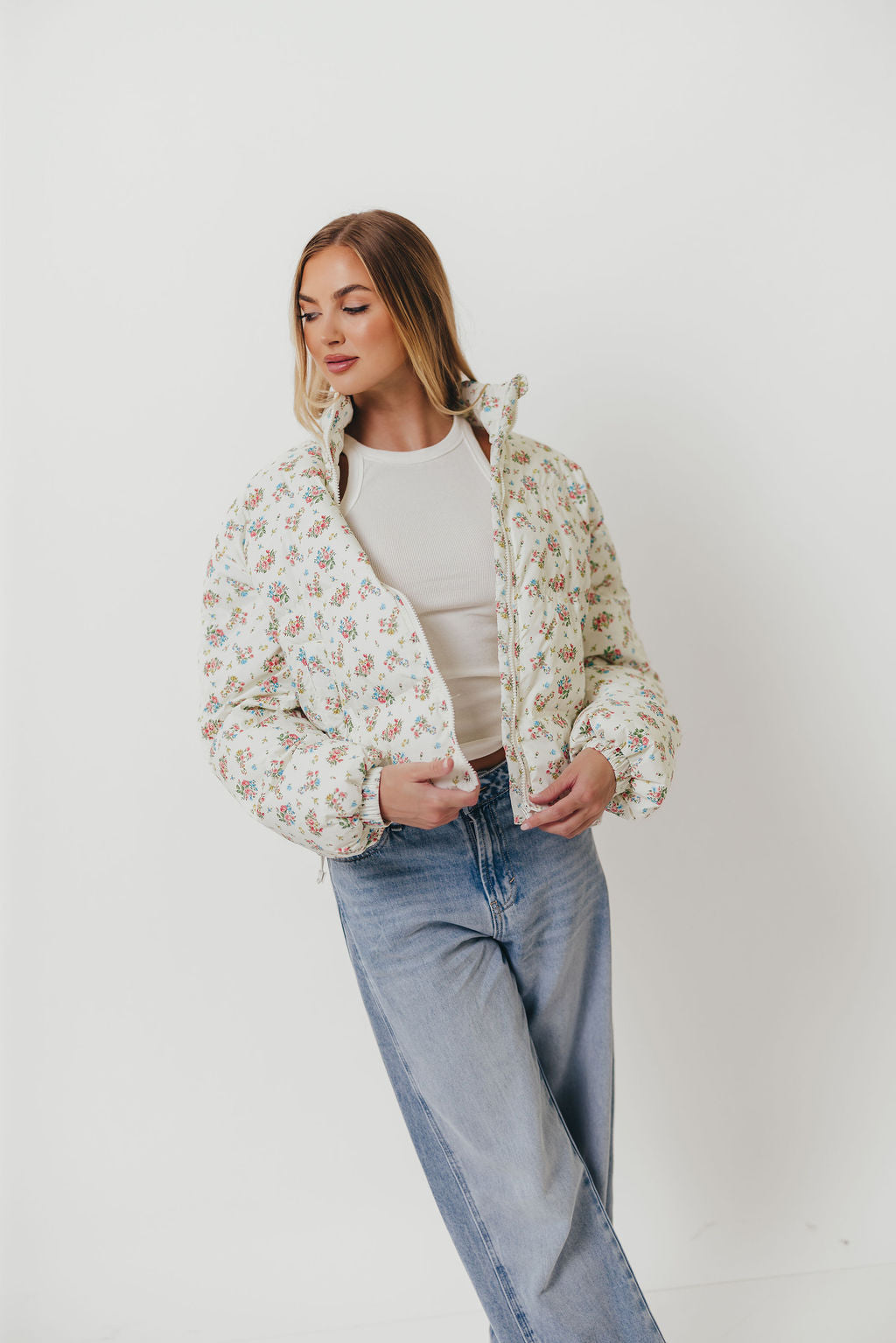 Emmalee Puff Jacket in Floral
