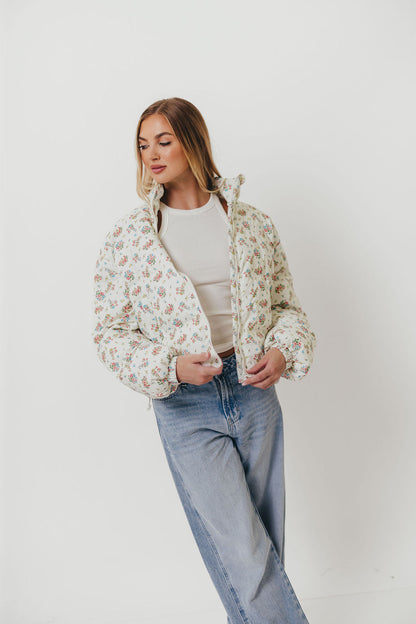Emmalee Puff Jacket in Floral