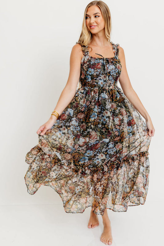 Jiana Maxi Dress in Black